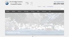 Desktop Screenshot of goldencemetery.com